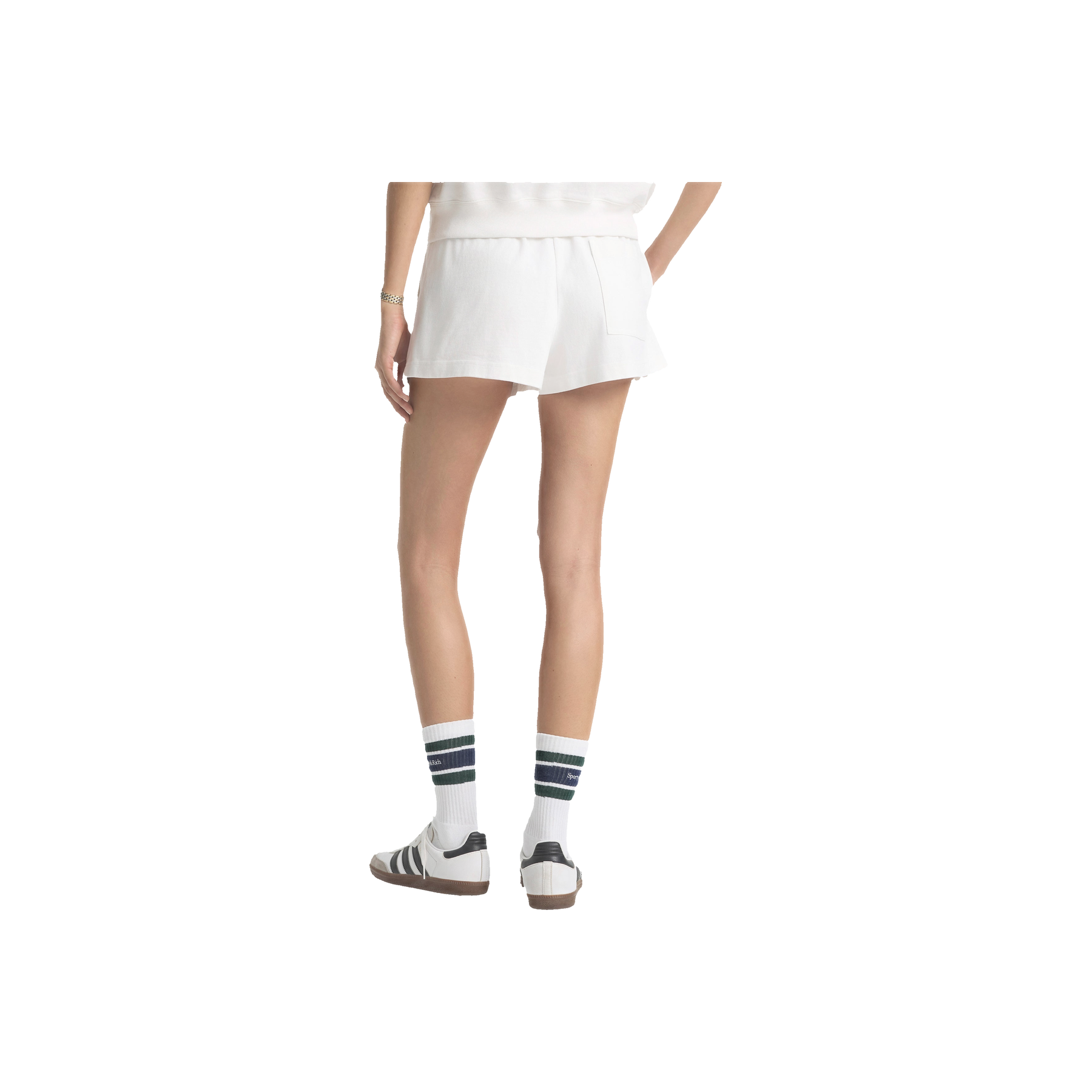 Syracuse Embroidered Disco Short - White