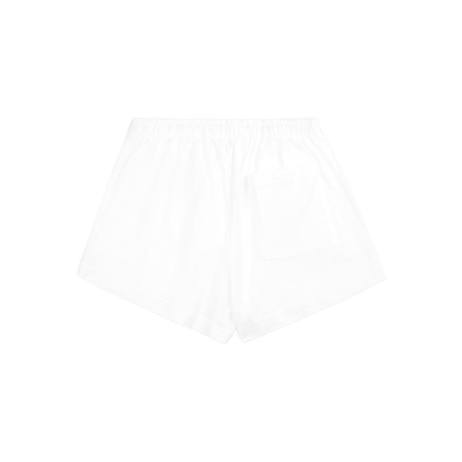 Syracuse Embroidered Disco Short - White