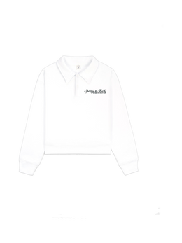 Syracuse Embroidered Polo - White/Forest