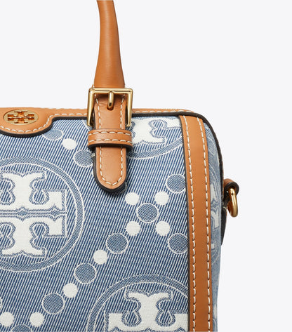 Tory Burch T MONOGRAM DENIM PETITE BARREL BAG - Bags | Shop From The Mirage