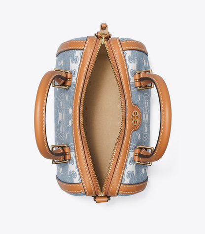Tory Burch T MONOGRAM DENIM PETITE BARREL BAG - Bags | Shop From The Mirage