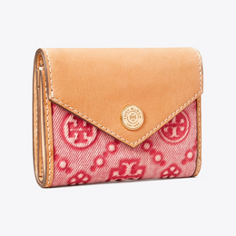 T Monogram Denim Small Wallet