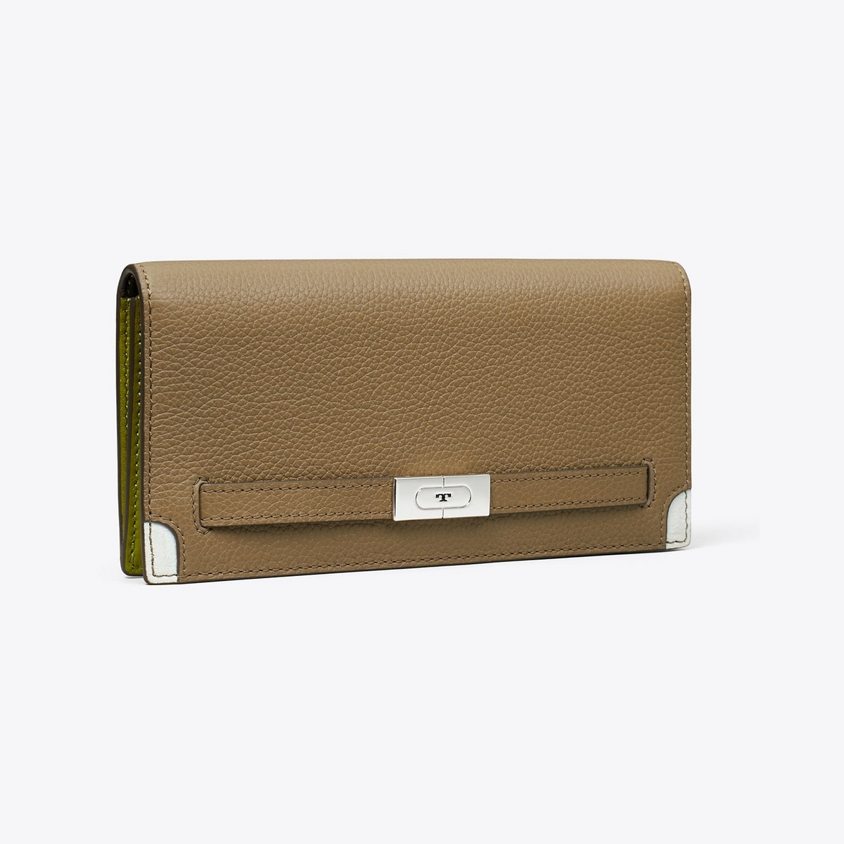 T Pebbled Slim Wallet