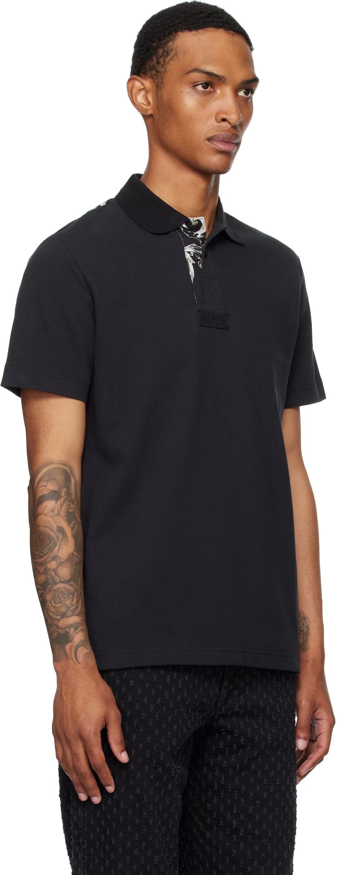 Black Outline Barocco Polo