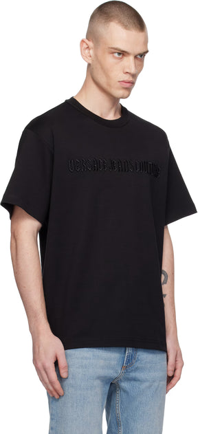 Black Logo Line Goth T-shirt