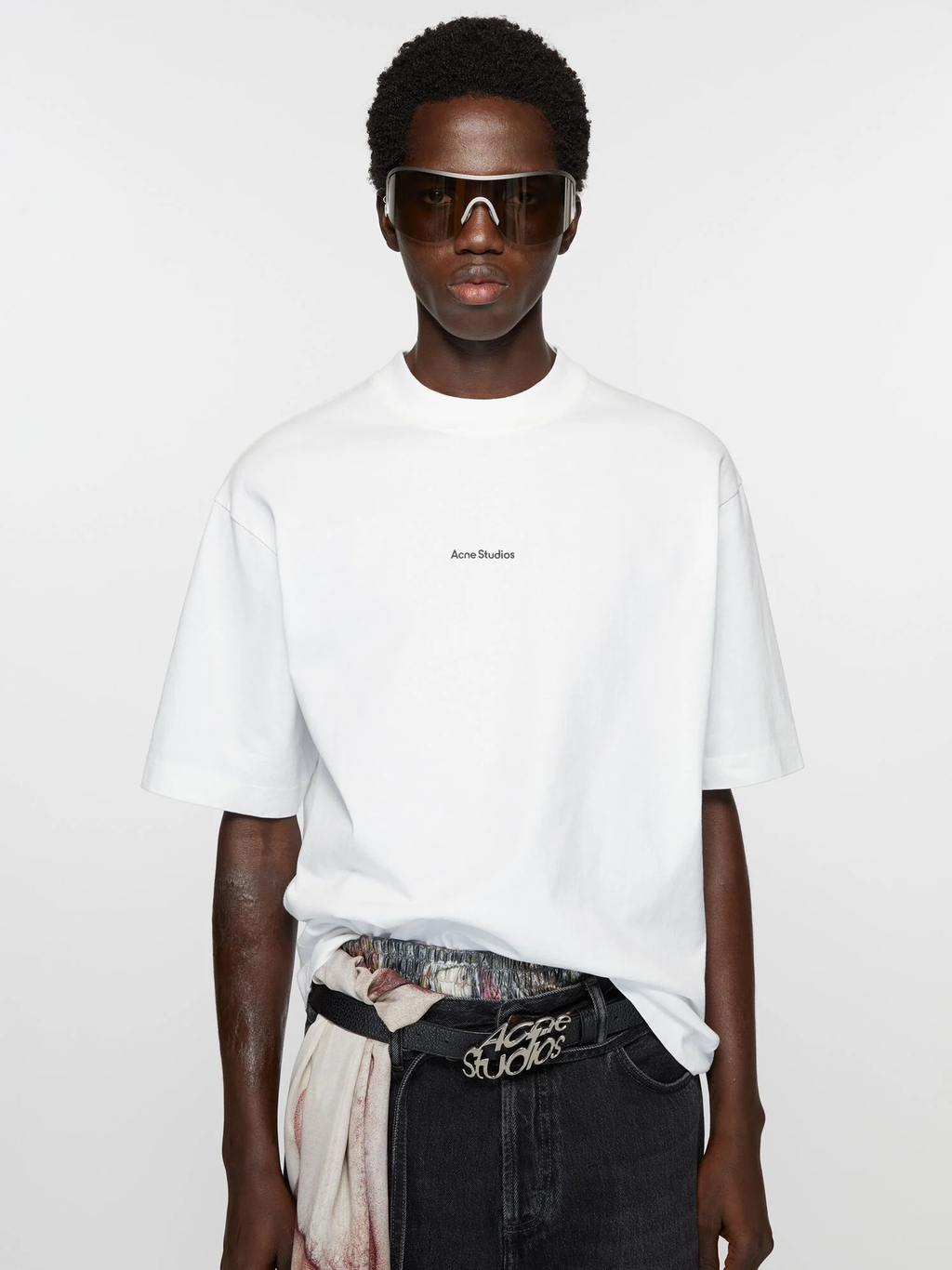 Acne Studios Stamp Logo T-Shirt in White