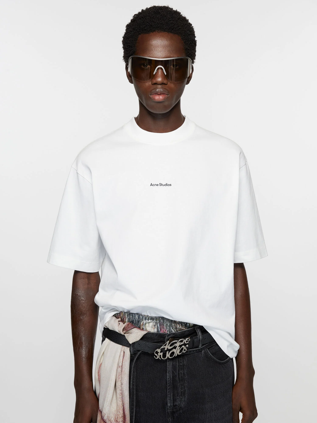 Acne Studios Stamp Logo T-Shirt in White