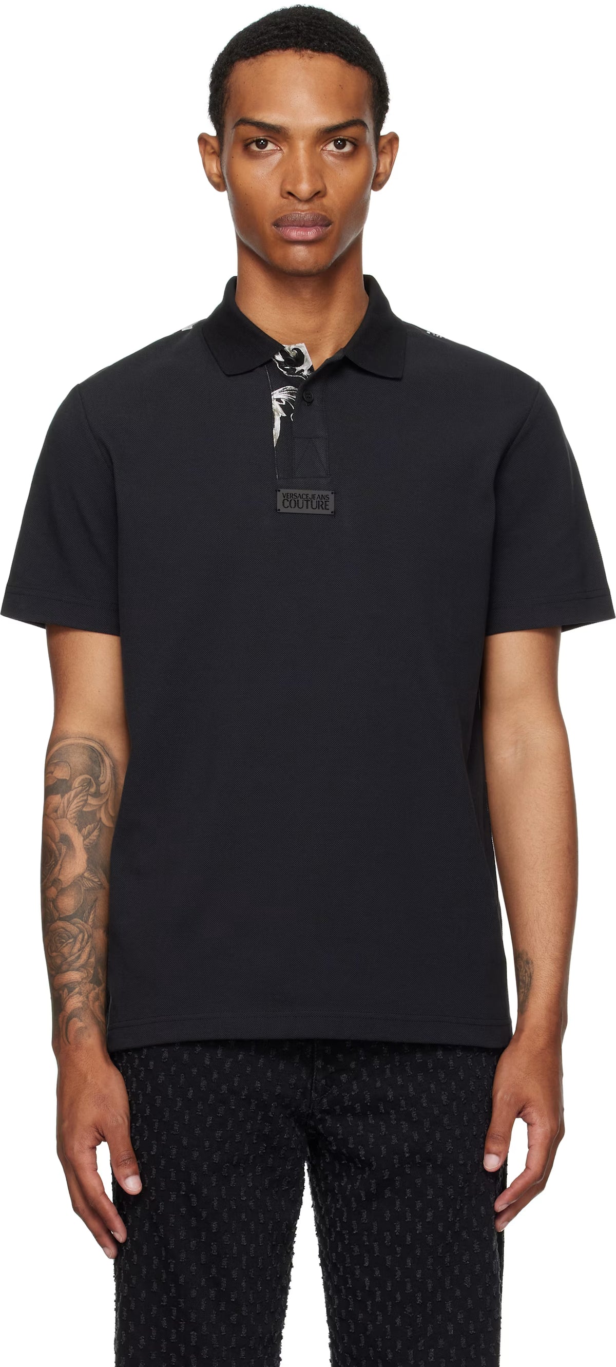 Black Outline Barocco Polo