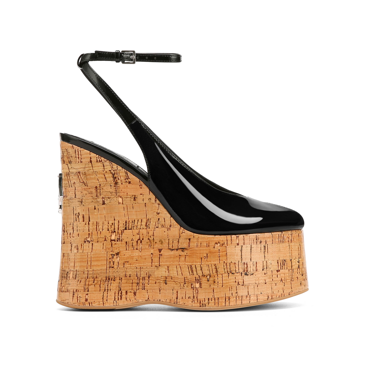 Tansy Black Patent Cork