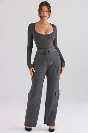 Charcoal loungewear bodysuit
