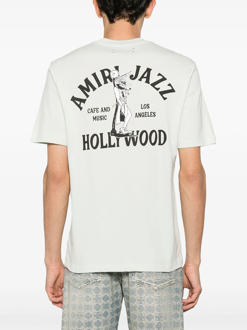 Amiri Jazz Wolf T-Shirt in White