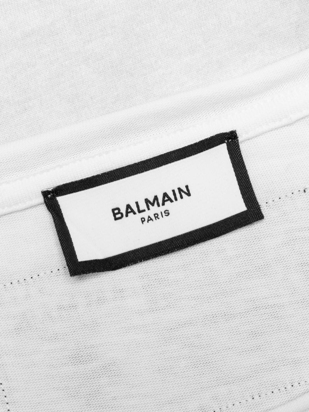 Balmain Sketch Drawing Logo T-Shirt in White
