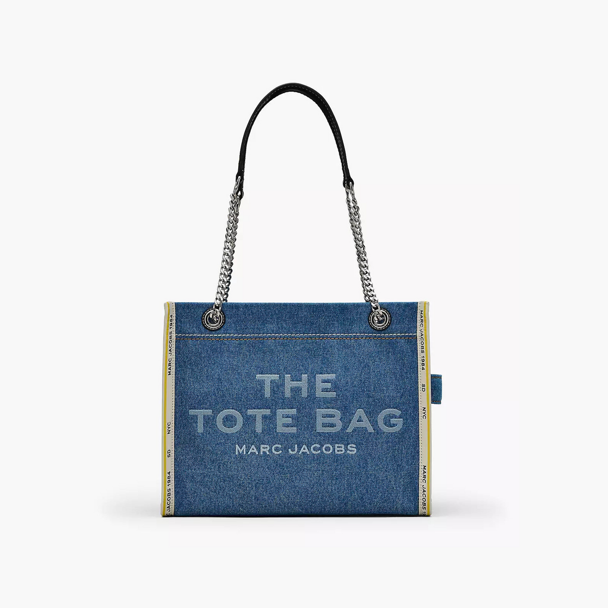 The Denim Chain Medium Tote Bag