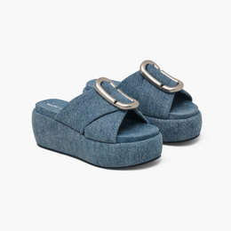 The Denim Pop J Marc Platform Sandal