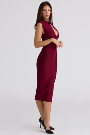 The Fatale ruby bandage midi dress