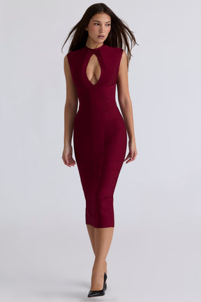The Fatale ruby bandage midi dress