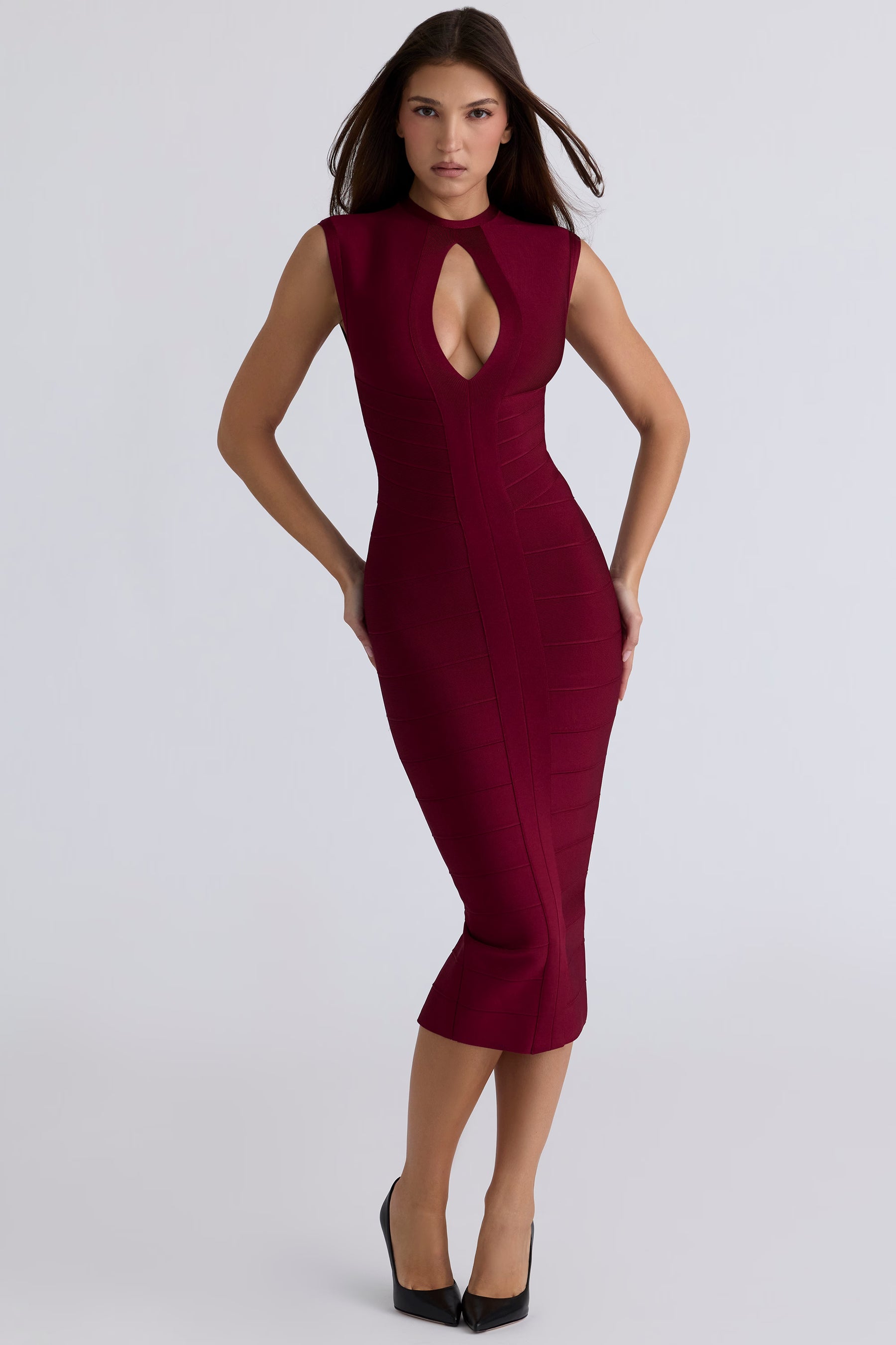 The Fatale ruby bandage midi dress