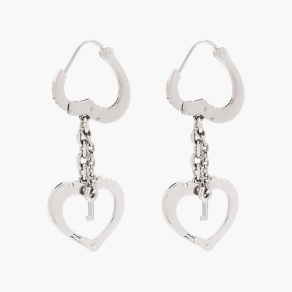 The Heart Handcuff Earrings
