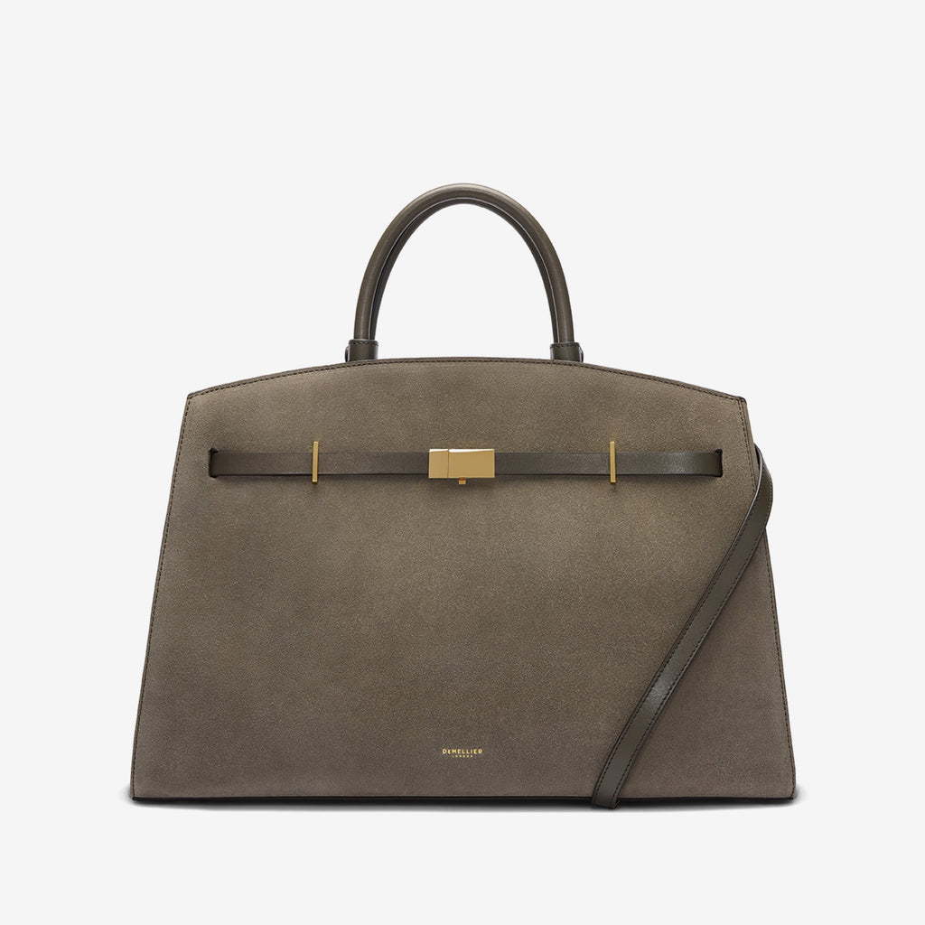 DeMellier The Hudson deep olive suede & deep olive smooth