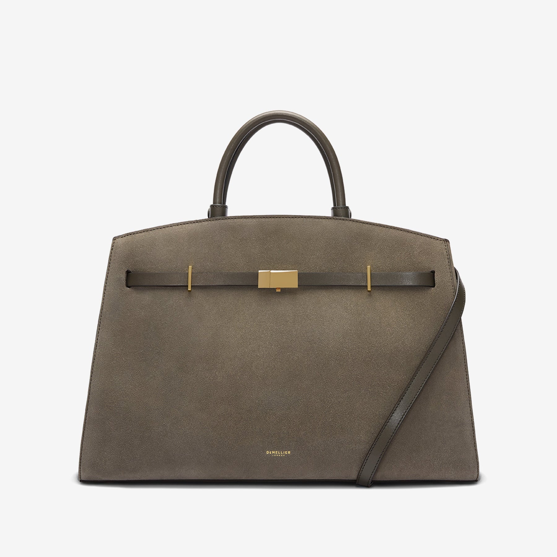 DeMellier The Hudson deep olive suede & deep olive smooth