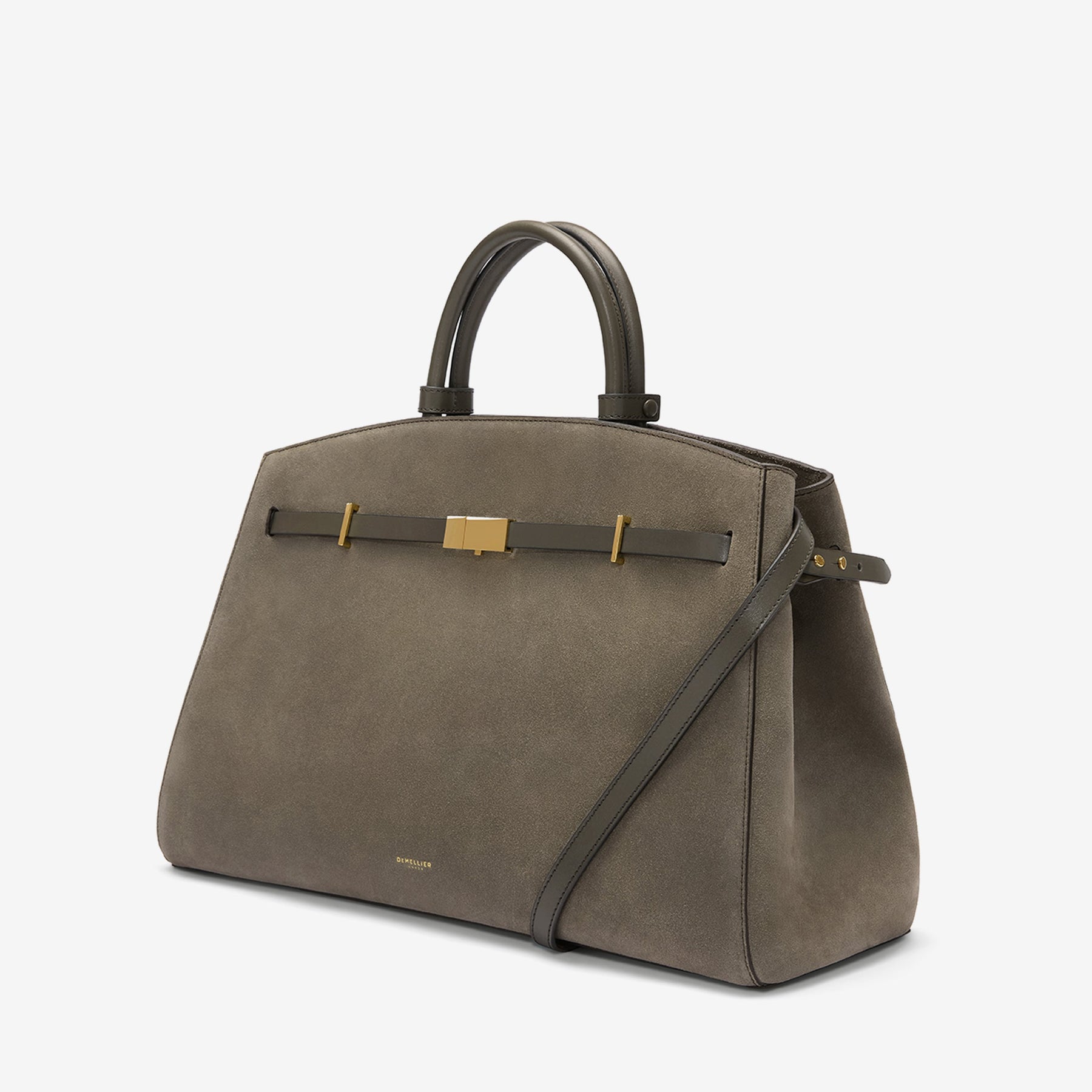 DeMellier The Hudson deep olive suede & deep olive smooth