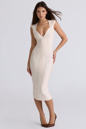 The Icon vanilla bandage midi dress