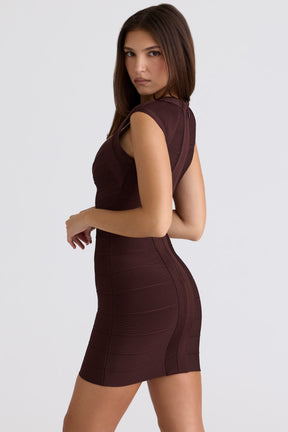 The Icon chocolat bandage mini dress