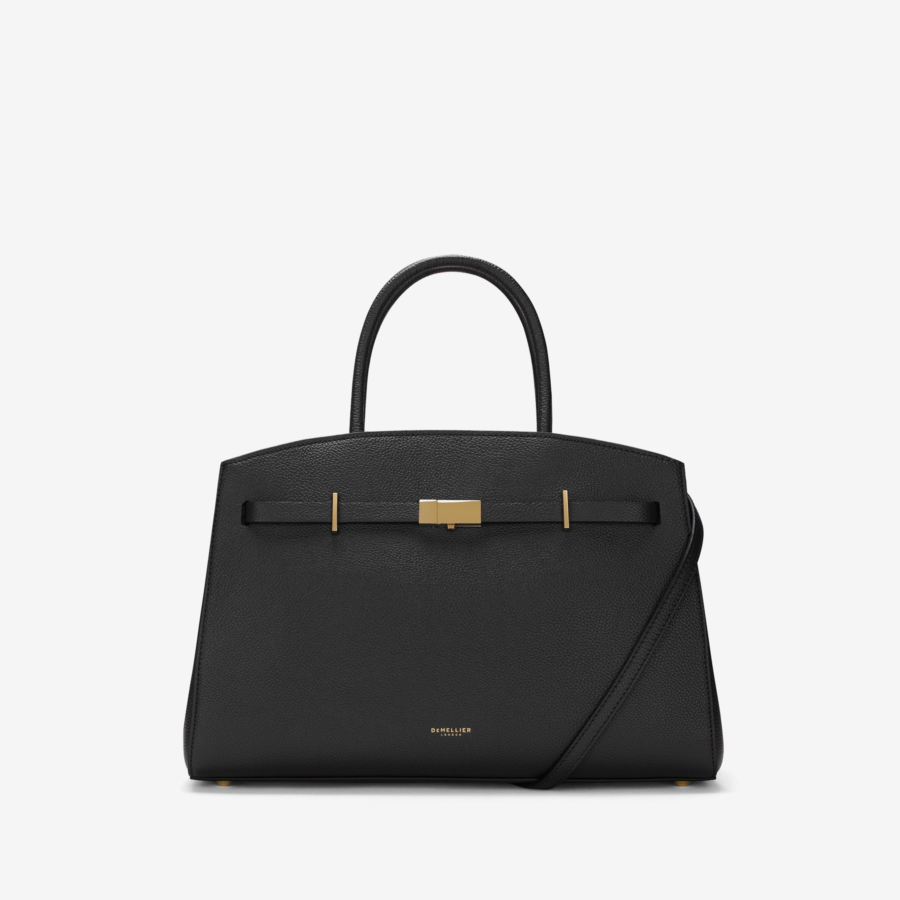 DeMellier The Midi Hudson black small grain