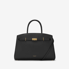 DeMellier The Midi Hudson black small grain