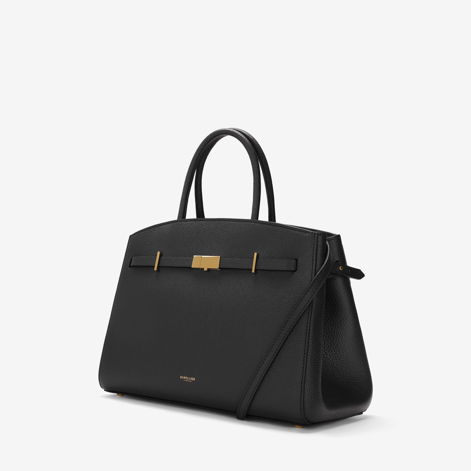 DeMellier The Midi Hudson black small grain