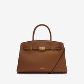 DeMellier The Midi Hudson tan small grain