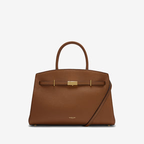 DeMellier The Midi Hudson tan small grain