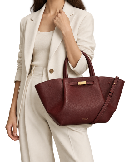 The Midi New York -  Burgundy Small Grain
