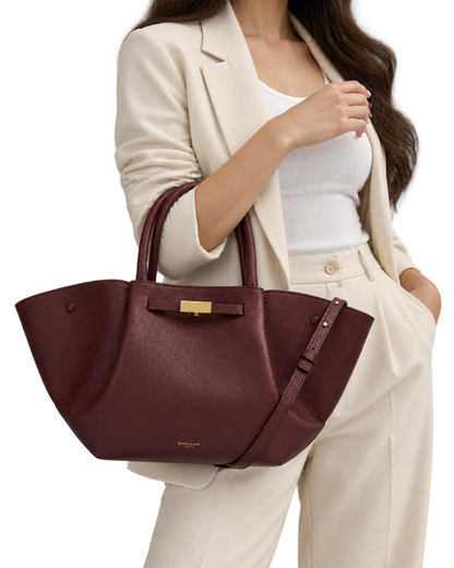 The Midi New York -  Burgundy Small Grain