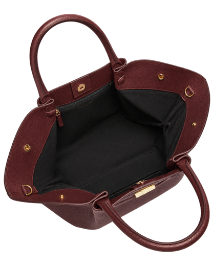 The Midi New York -  Burgundy Small Grain