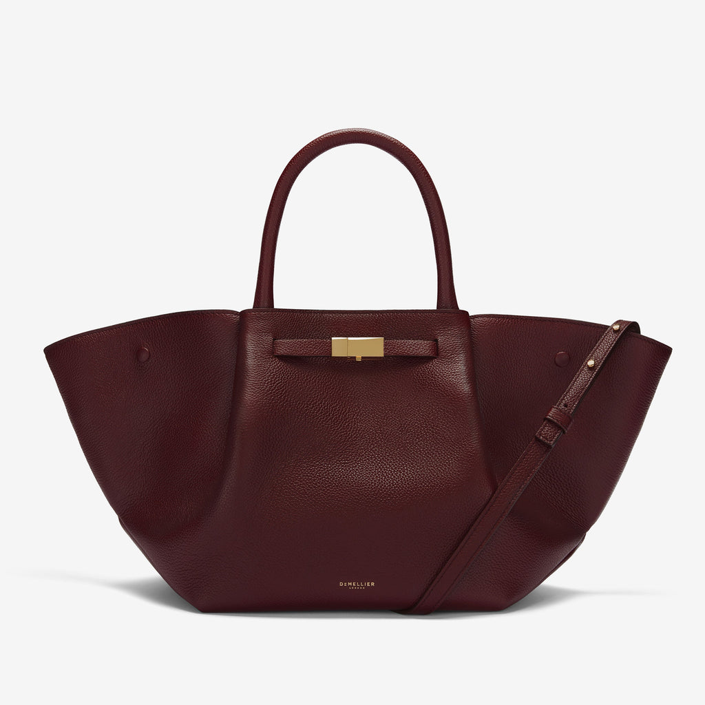 DeMellier The Midi New York burgundy small grain