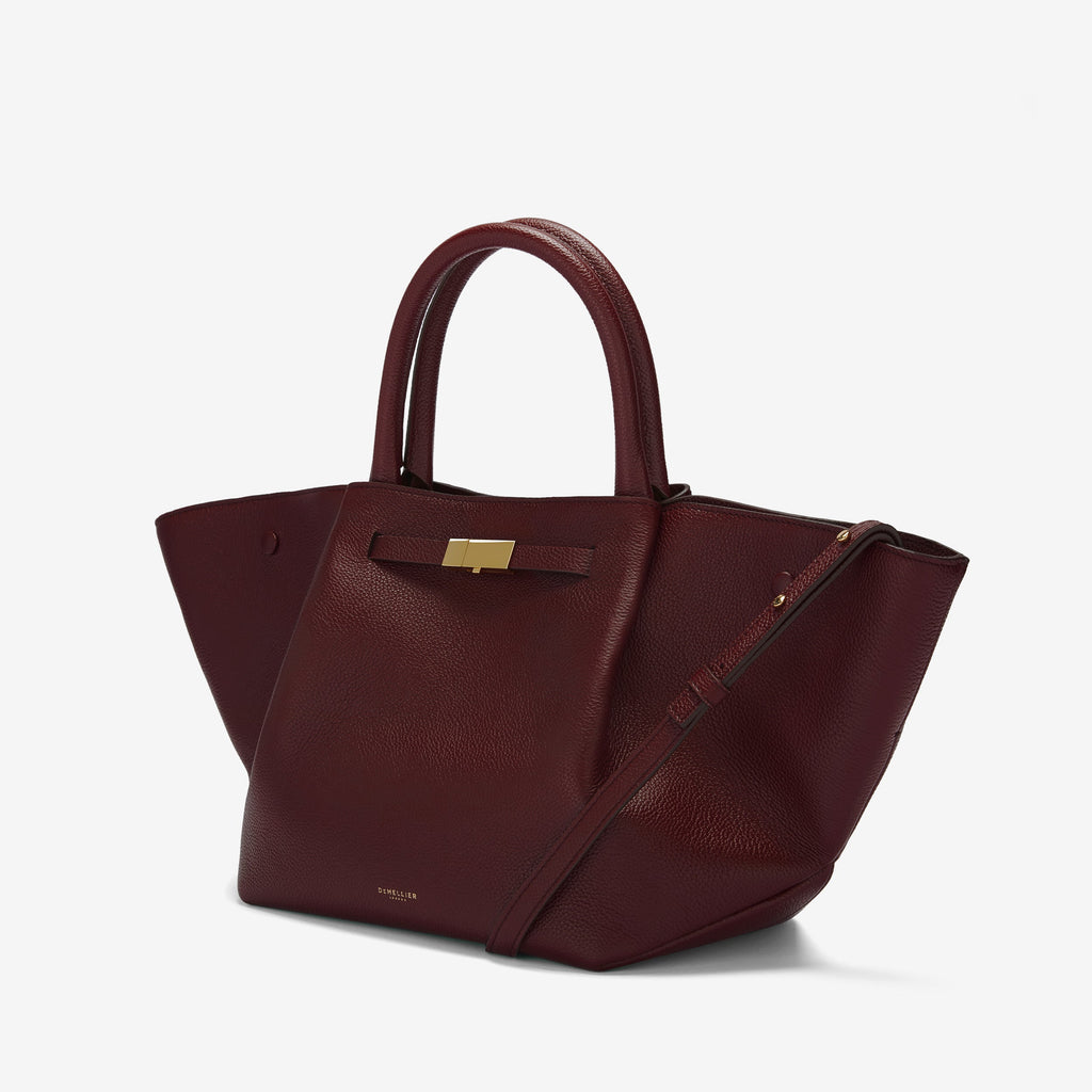 DeMellier The Midi New York burgundy small grain