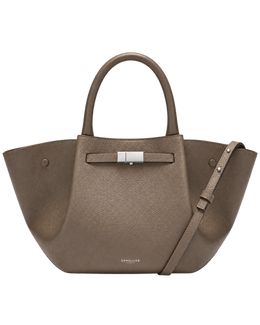 The Midi New York -  Dark Taupe Small Grain