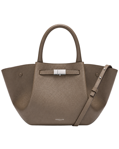 The Midi New York -  Dark Taupe Small Grain
