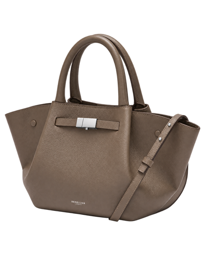 The Midi New York -  Dark Taupe Small Grain
