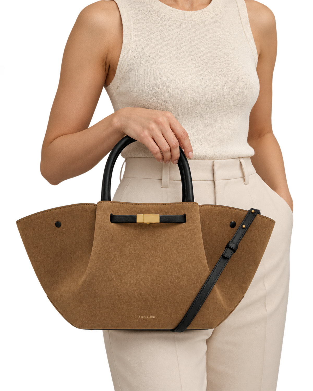 The Midi New York -  Tobacco Suede & Black Smooth