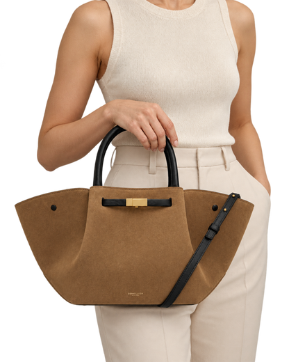 The Midi New York -  Tobacco Suede & Black Smooth