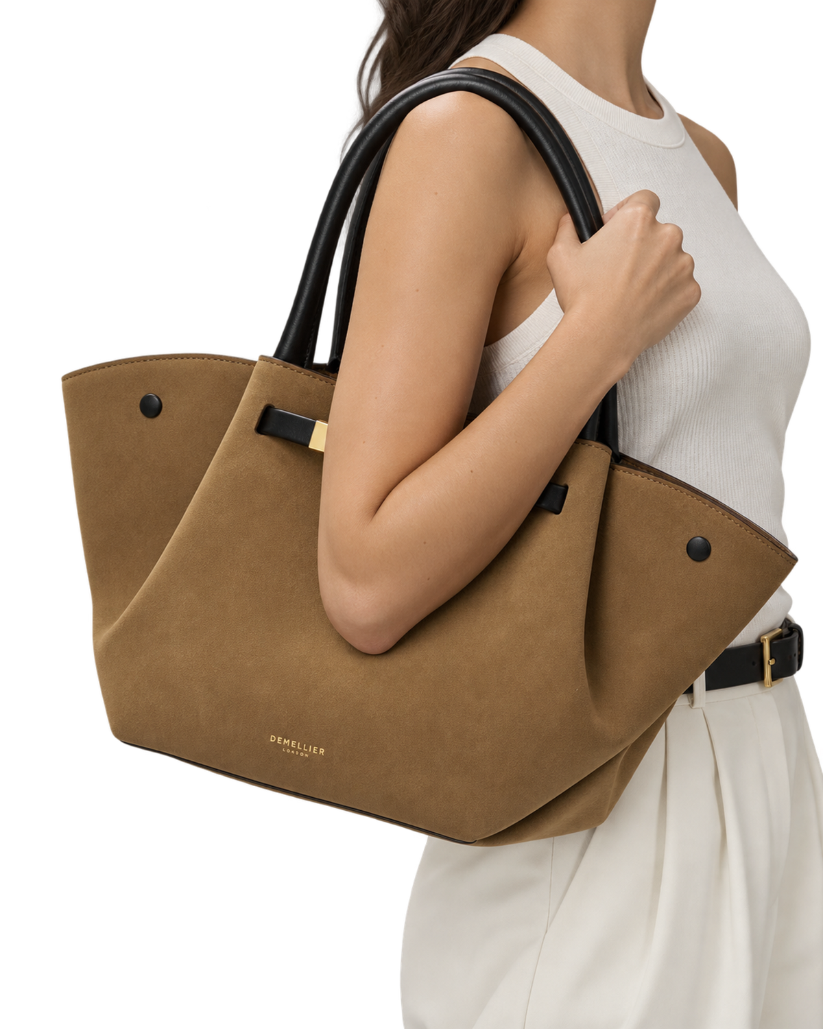 The Midi New York -  Tobacco Suede & Black Smooth