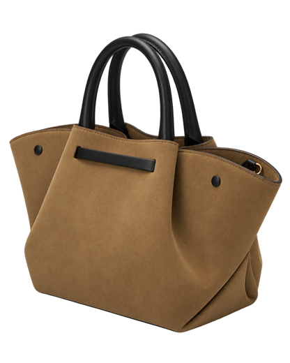 The Midi New York -  Tobacco Suede & Black Smooth