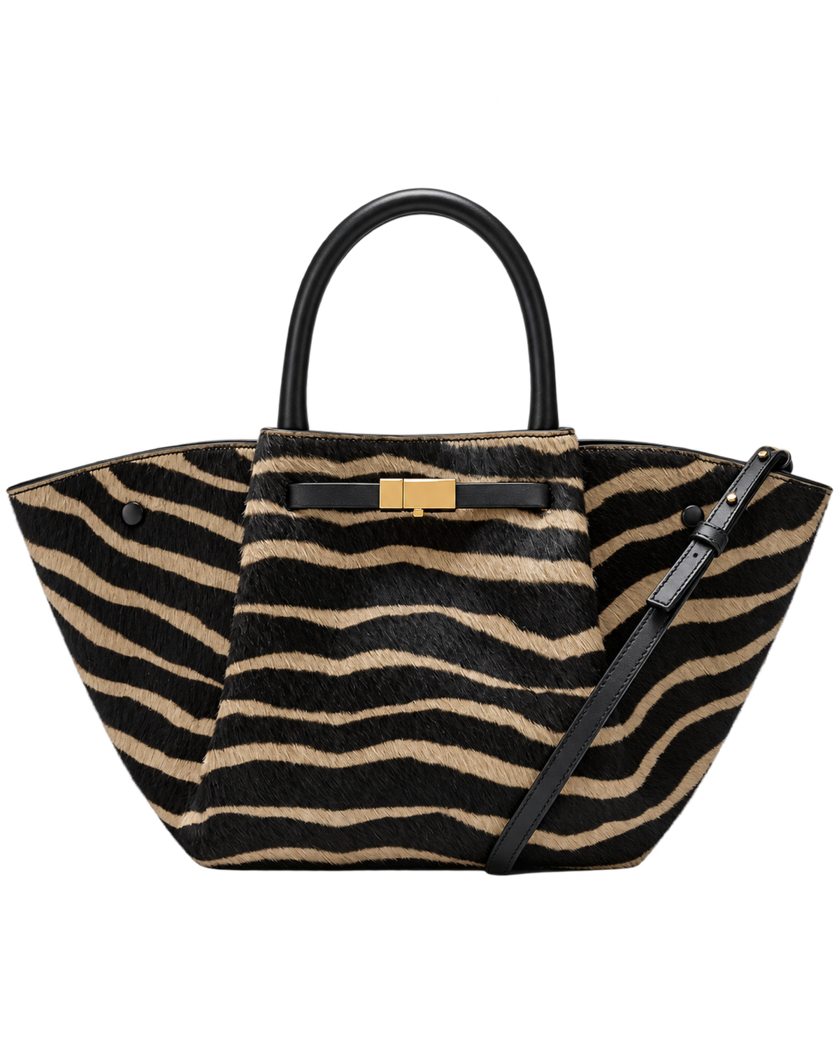 The Midi New York - Zebra-Effect Hair Calf