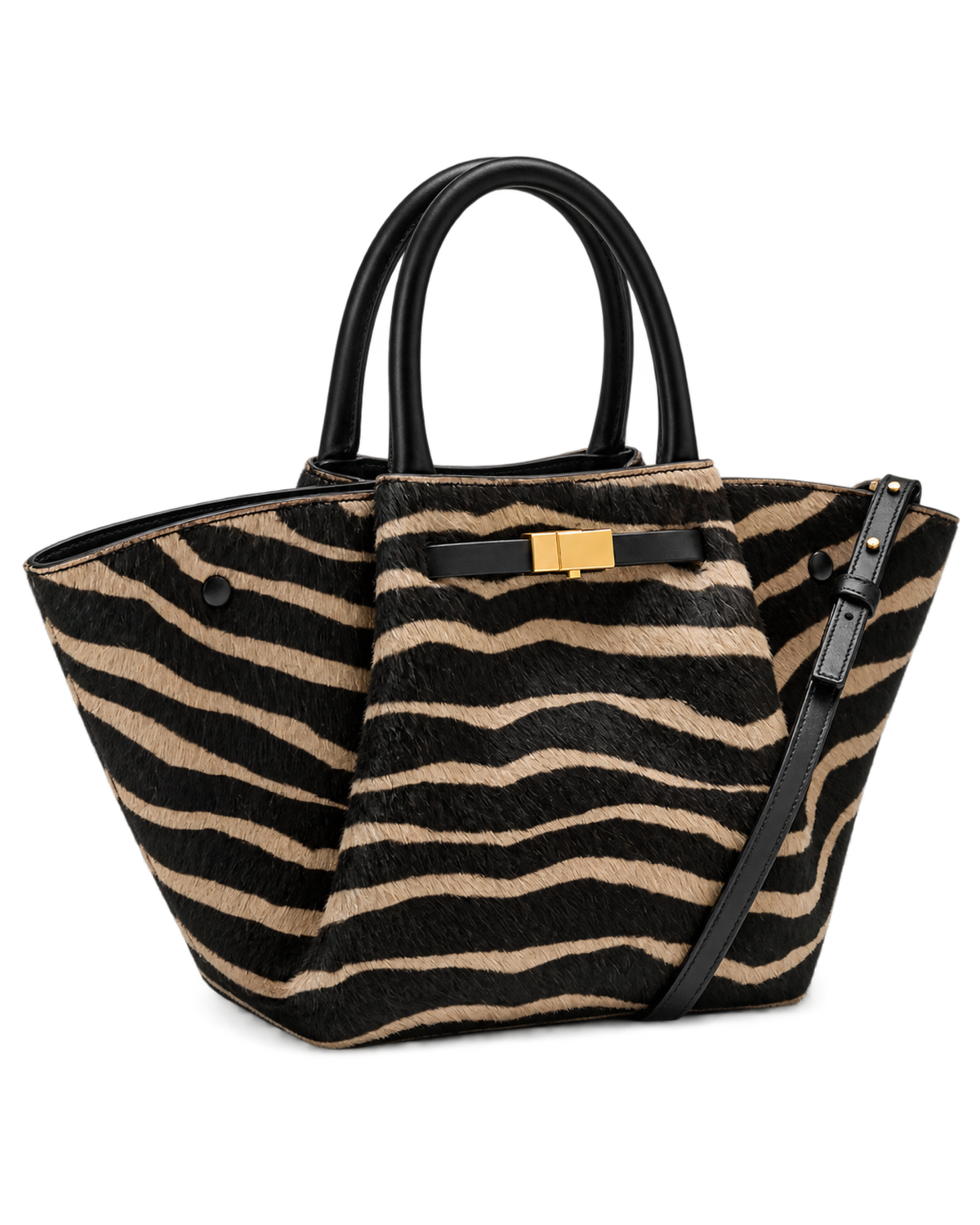 The Midi New York - Zebra-Effect Hair Calf