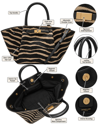 The Midi New York - Zebra-Effect Hair Calf