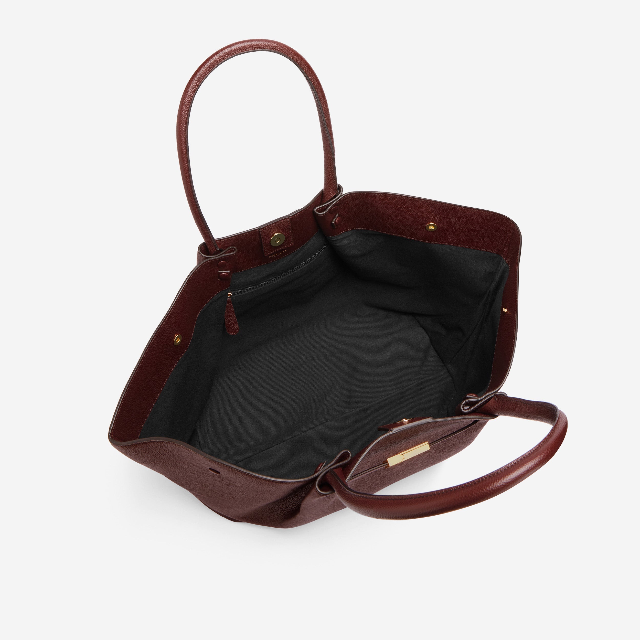 DeMellier The New York burgundy small grain