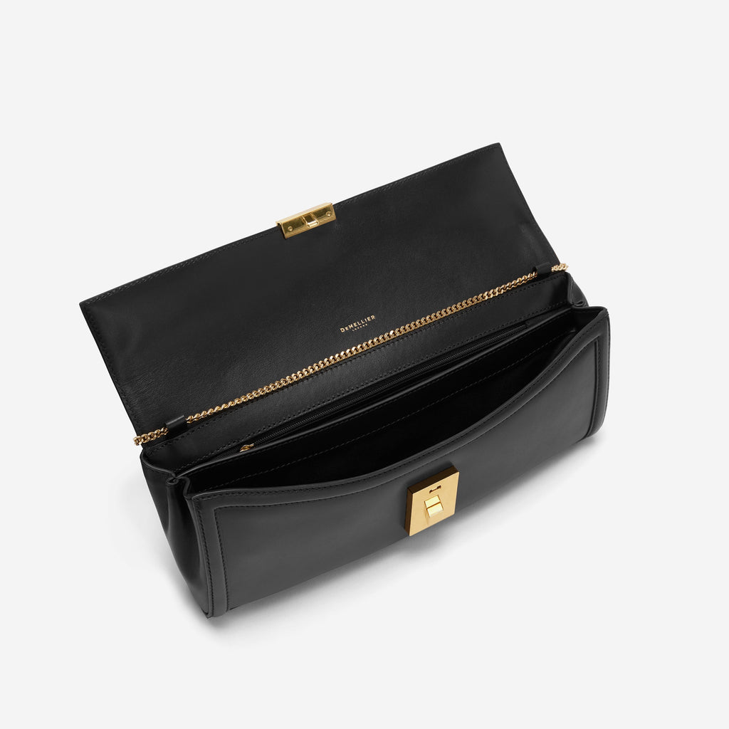 DeMellier The Paris Clutch black smooth