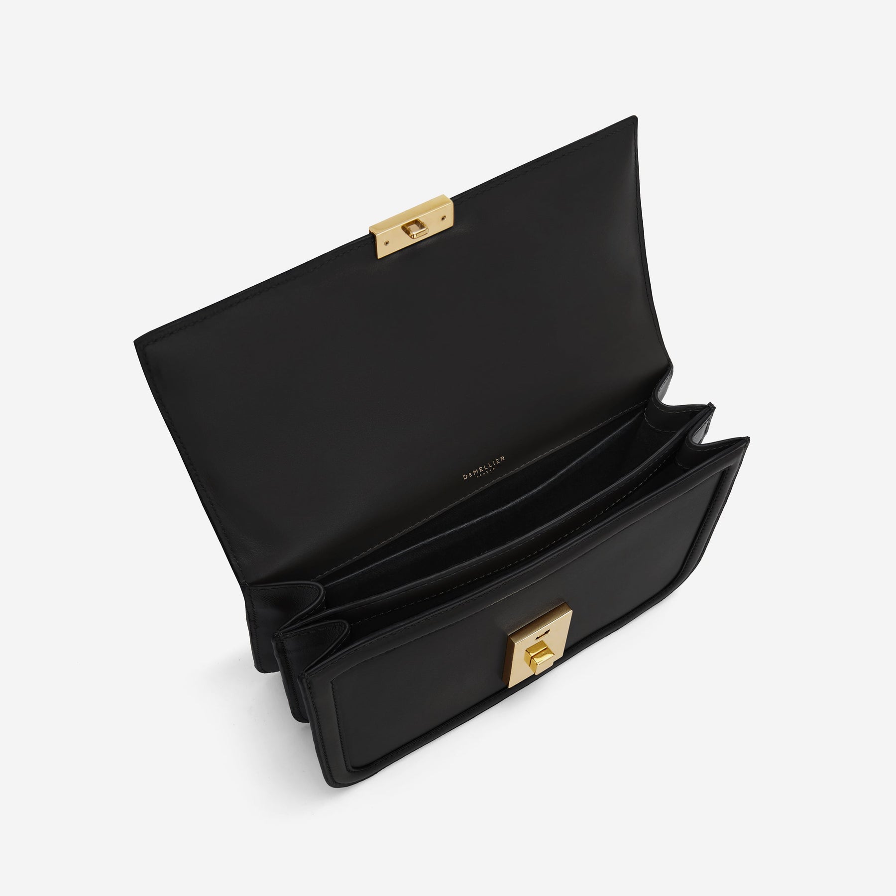 DeMellier The Paris Crossbody black smooth